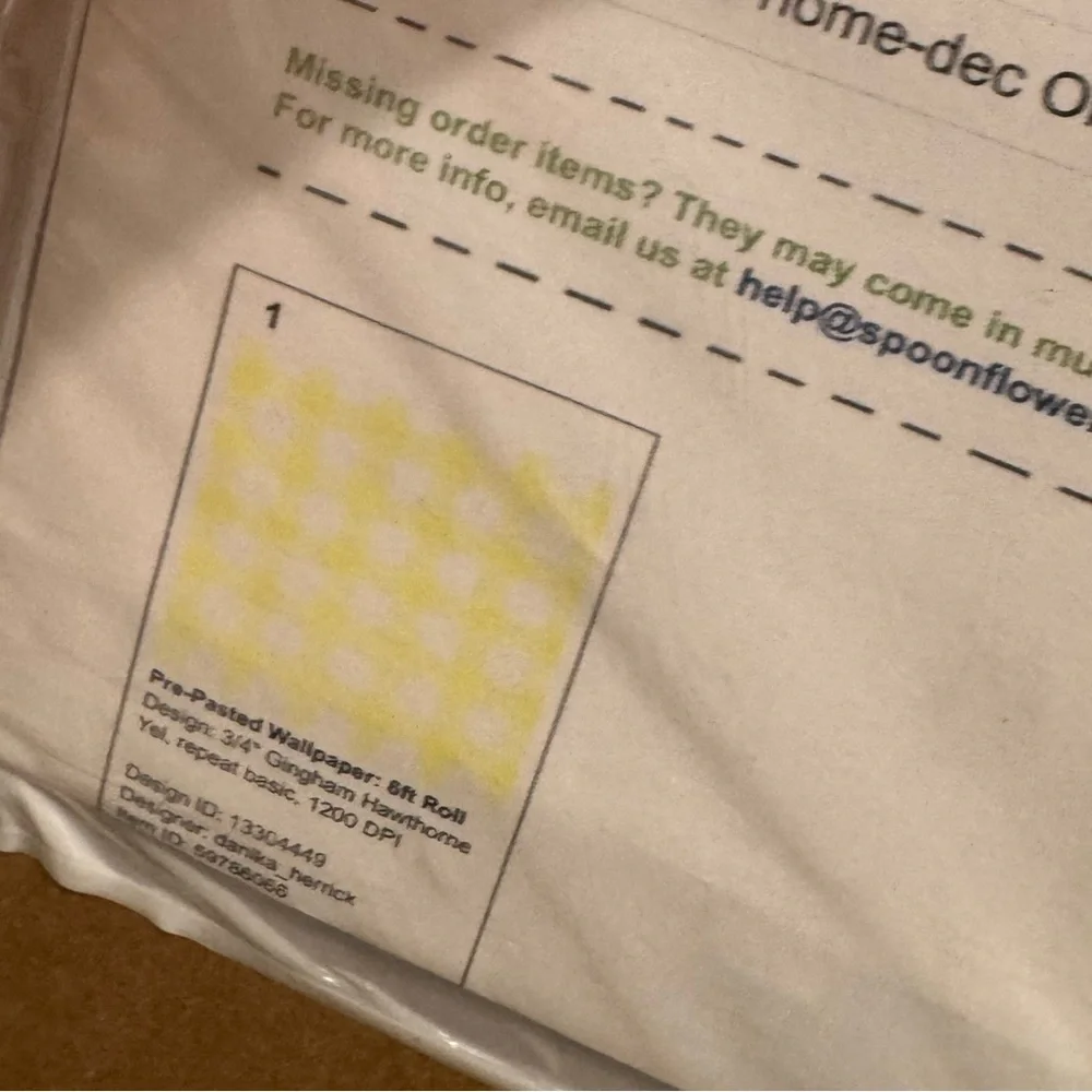Spoonflower Removable Wallpaper 6ft x 2ft - Light Yellow